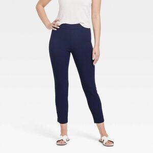 Open Box - A New Day - Women's High-Rise Skinny Ankle Pull-On Pants - A N Navy